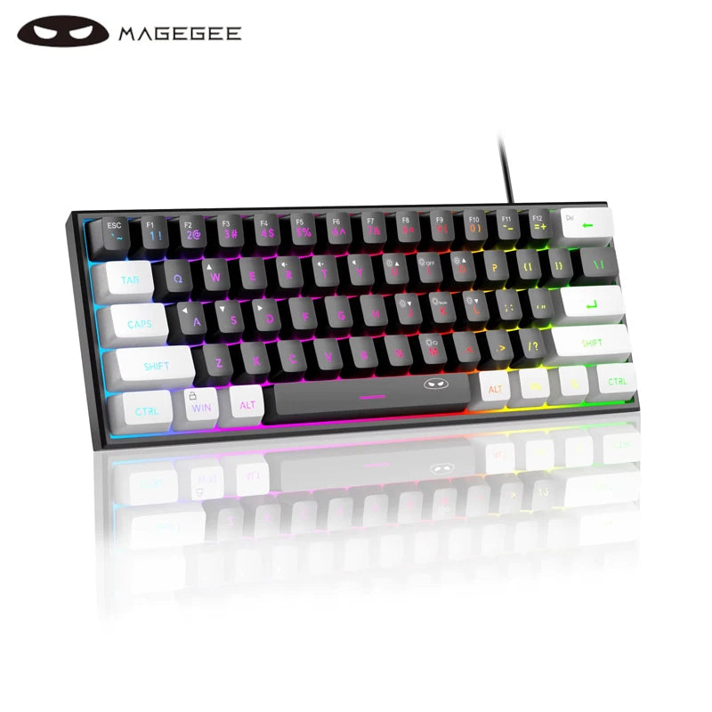 60% RGB Gaming Keyboard, 61 Key Mechanical Feel