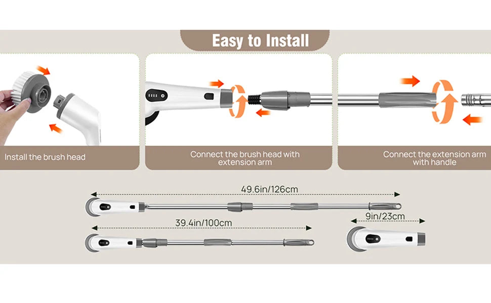 Electric Rotary Cleaning Brush