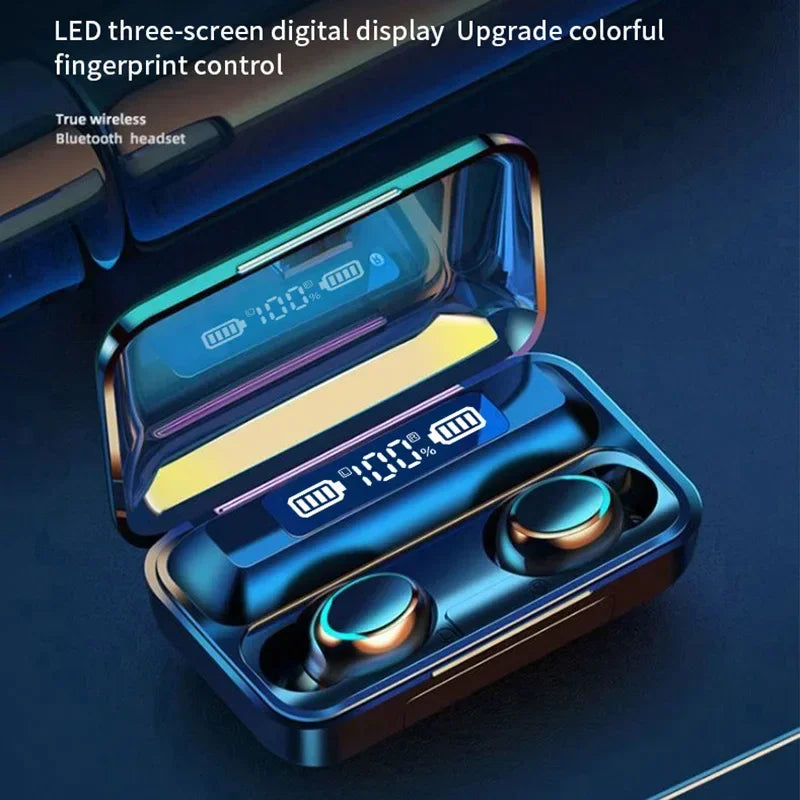 F9 TWS Wireless Bluetooth Earbuds with LED Display