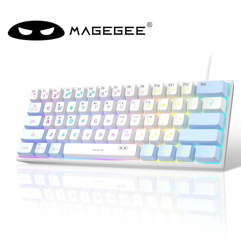 60% RGB Gaming Keyboard, 61 Key Mechanical Feel