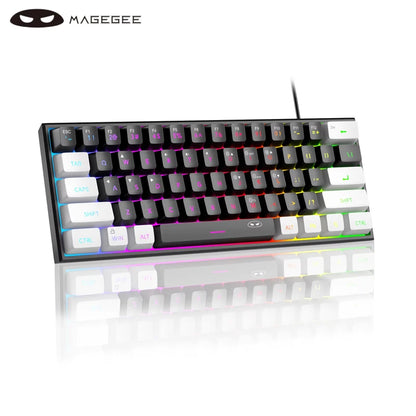 60% RGB Gaming Keyboard, 61 Key Mechanical Feel