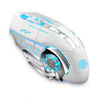 Rechargeable Wireless Gaming Mouse, Bluetooth & 2.4G Silent RGB
