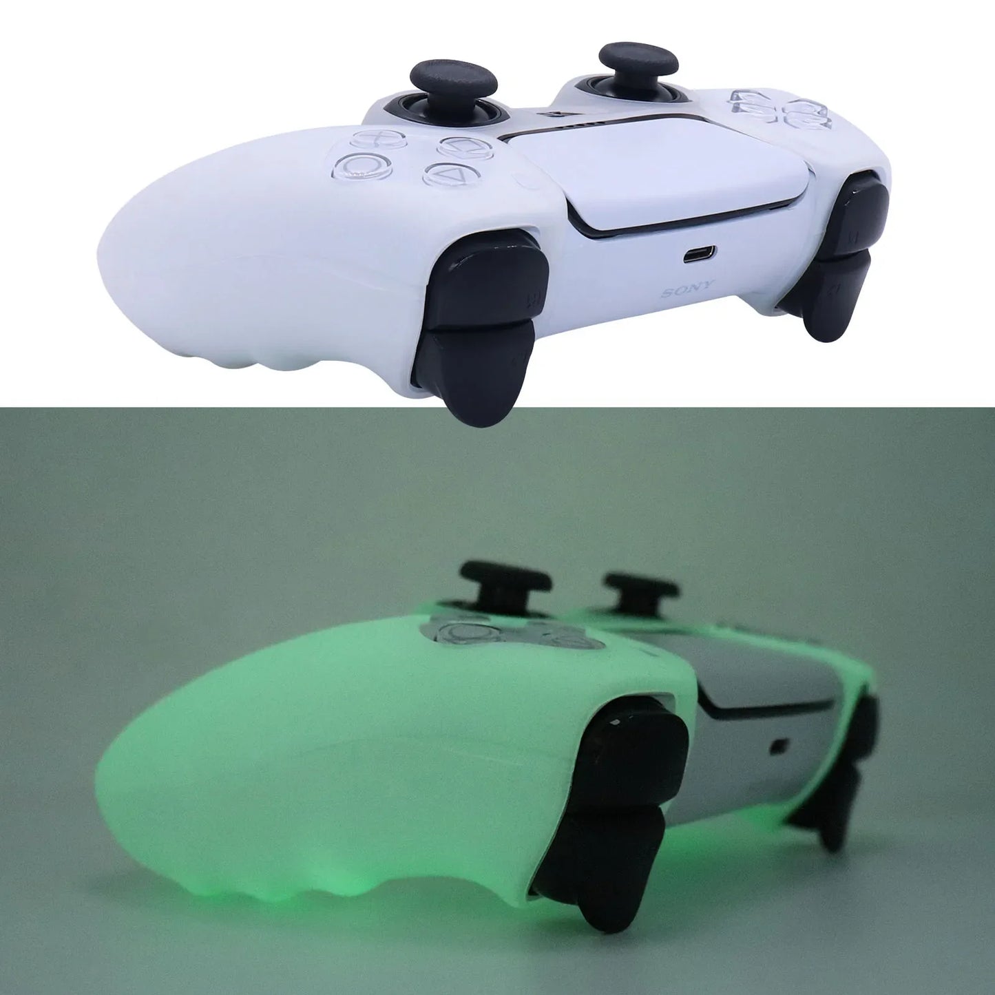Glow-in-the-Dark Silicone Case for PS5 Controller