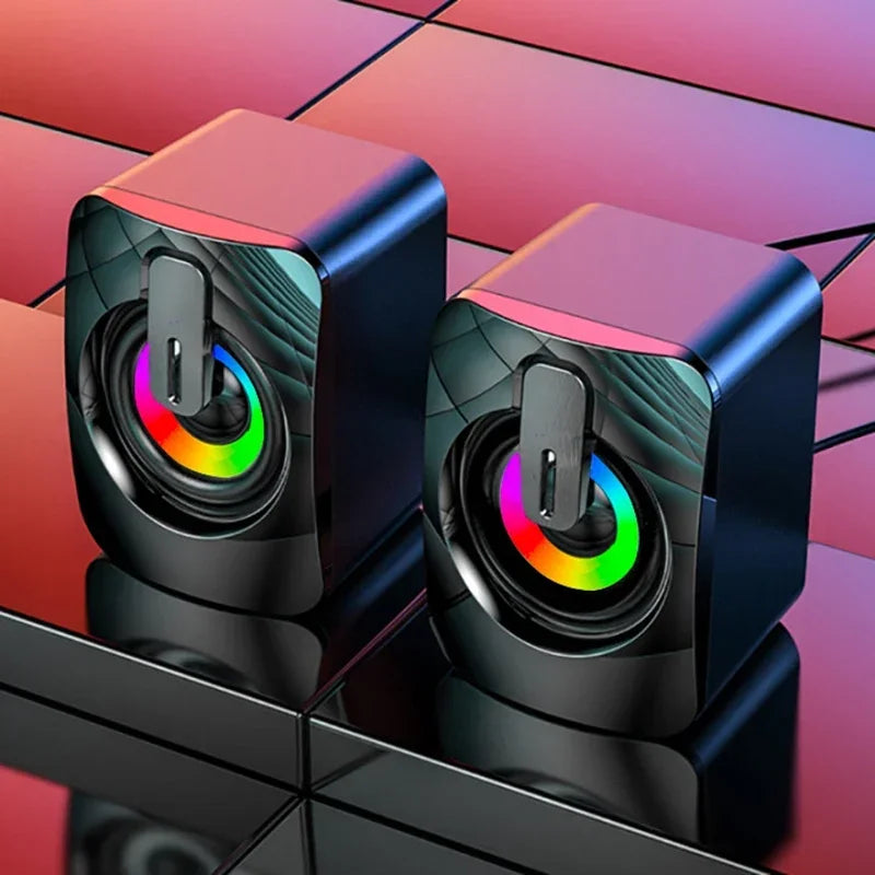 USB Stereo Computer Speakers with Microphone