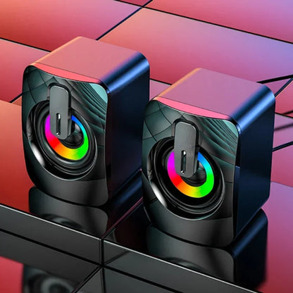 USB Stereo Computer Speakers with Microphone