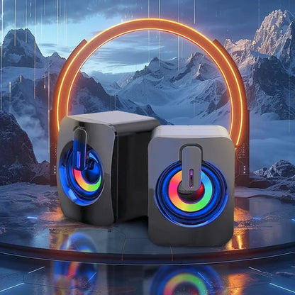 USB Stereo Computer Speakers with Microphone