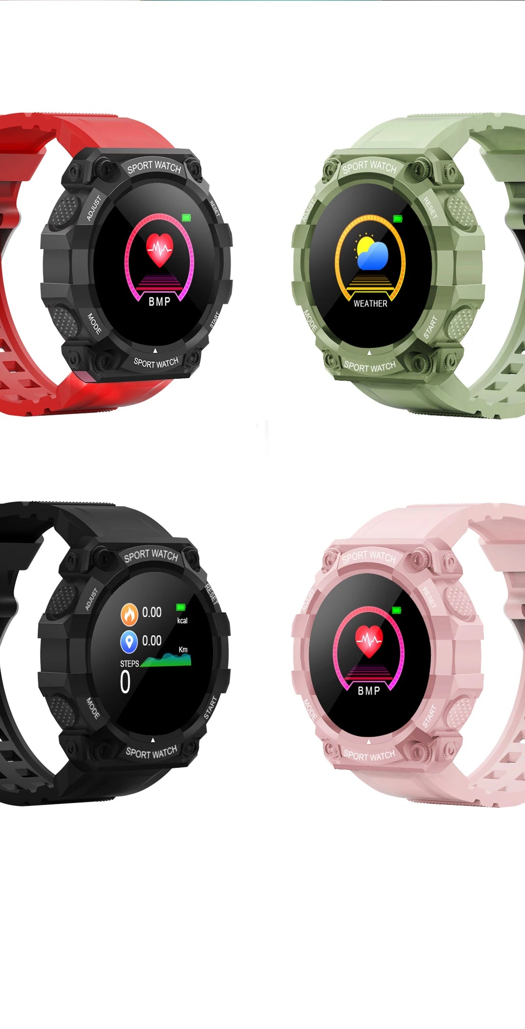 Bluetooth Smart Watch with Heart Rate & Fitness Tracker