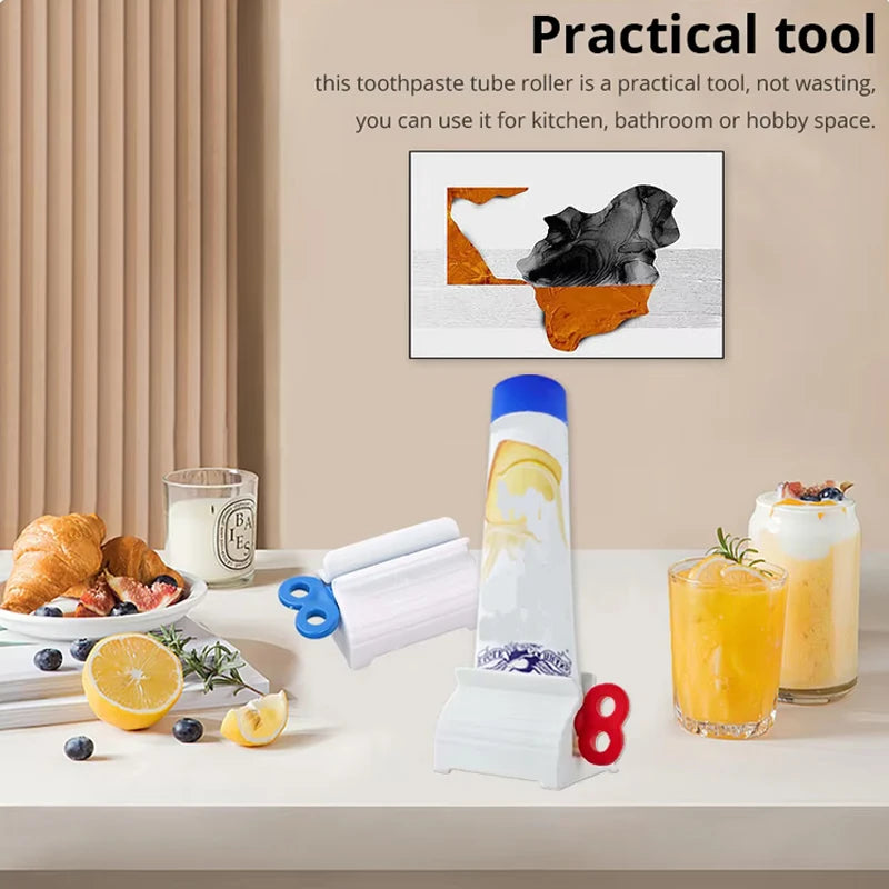 Toothpaste Tube Squeezer – No-Waste Roller Dispenser