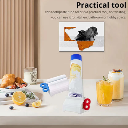Toothpaste Tube Squeezer – No-Waste Roller Dispenser