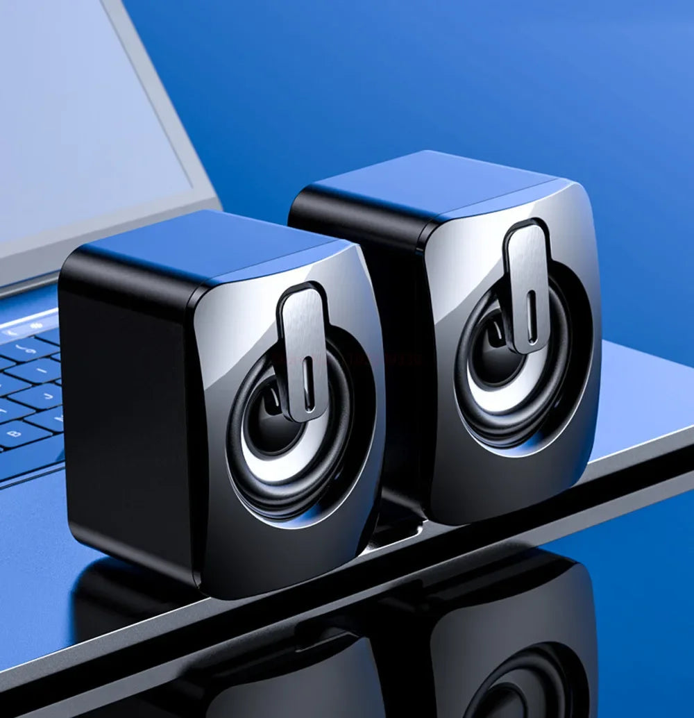 USB Stereo Computer Speakers with Microphone