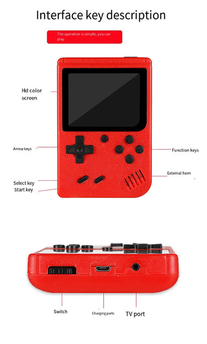 400-in-1 Retro Handheld Game Console, 3.0" LCD Screen