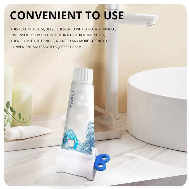 Toothpaste Tube Squeezer – No-Waste Roller Dispenser