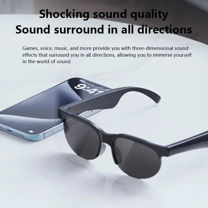 Bluetooth AI Smart Glasses with Voice Recording