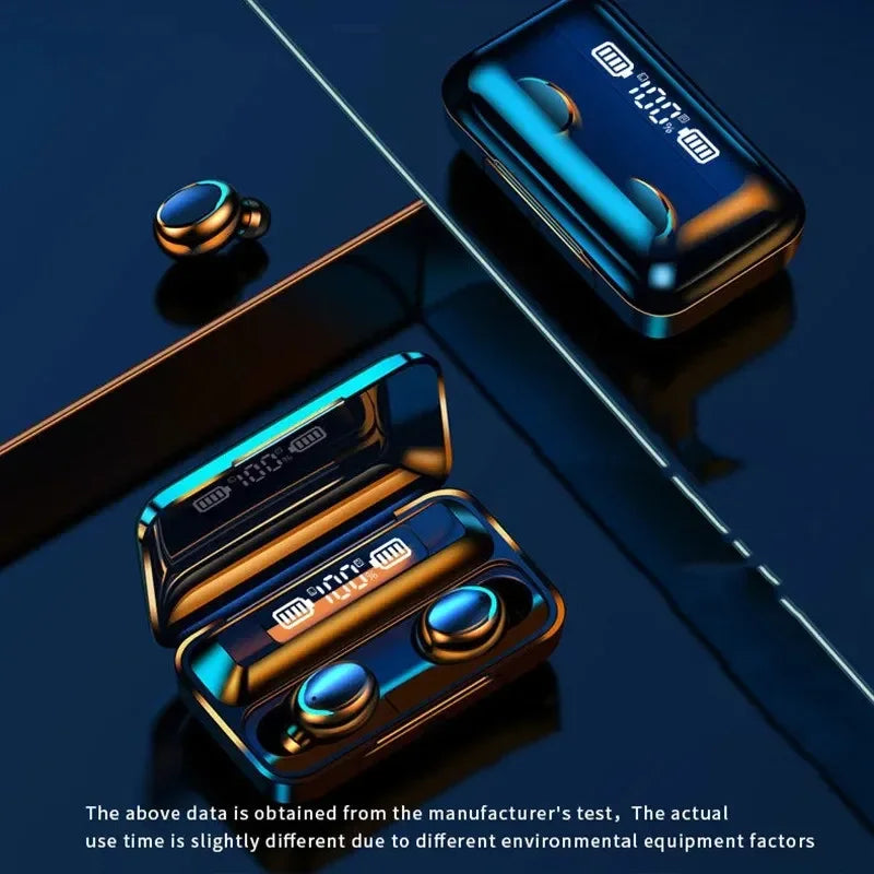 F9 TWS Wireless Bluetooth Earbuds with LED Display
