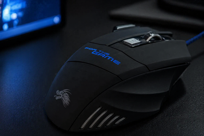 USB Wired Gaming Mouse, 5500 DPI RGB, 7-Button Ergonomic