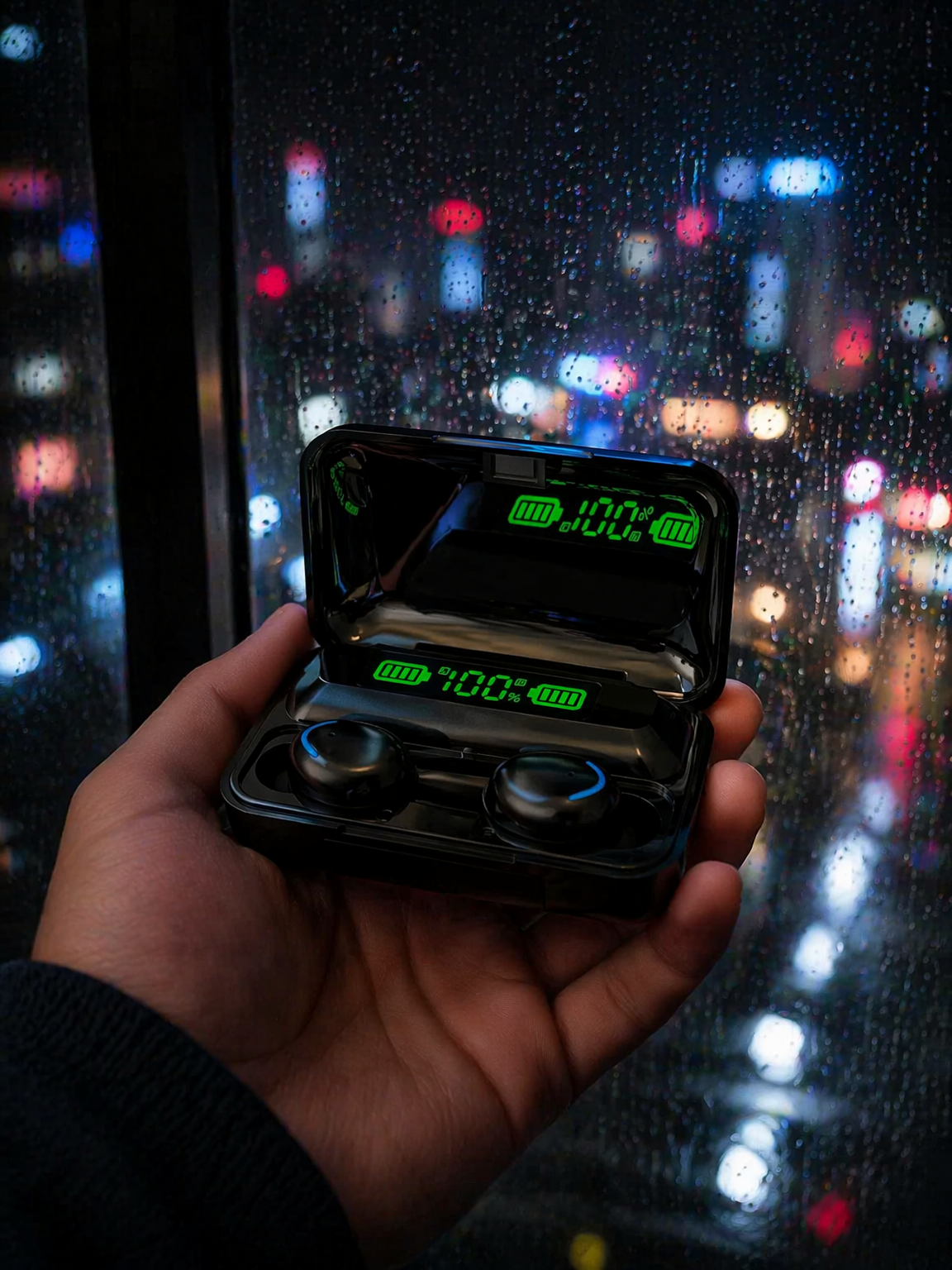 F9 TWS Wireless Bluetooth Earbuds with LED Display