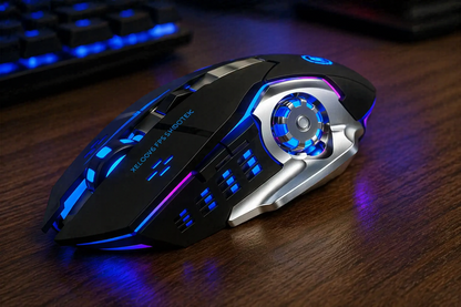Rechargeable Wireless Gaming Mouse, Bluetooth & 2.4G Silent RGB