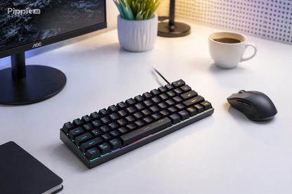 60% RGB Gaming Keyboard, 61 Key Mechanical Feel