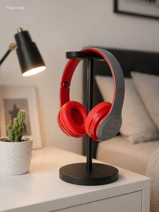 P47 Wireless Bluetooth Headphones with Mic & HiFi Bass