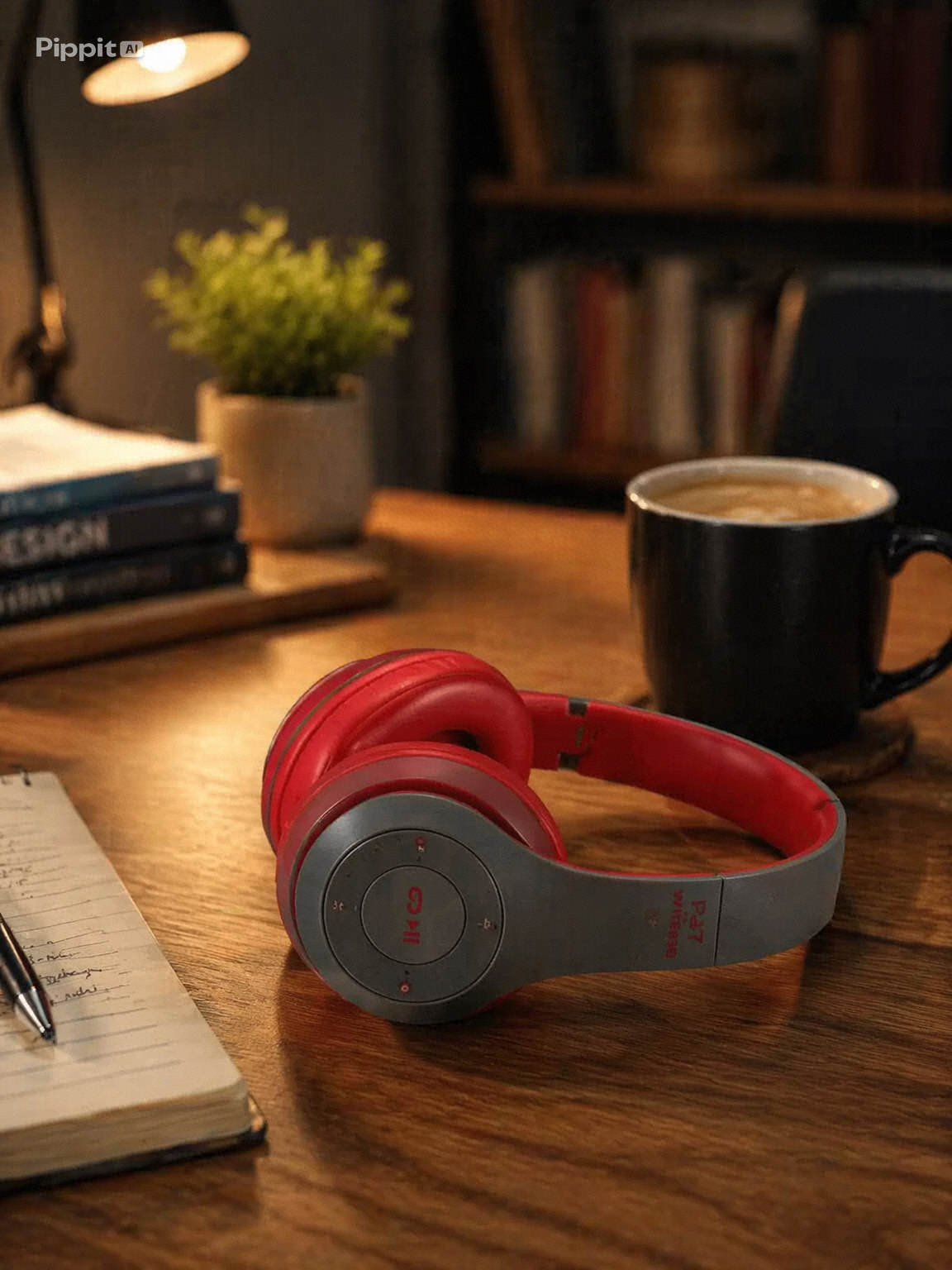 P47 Wireless Bluetooth Headphones with Mic & HiFi Bass