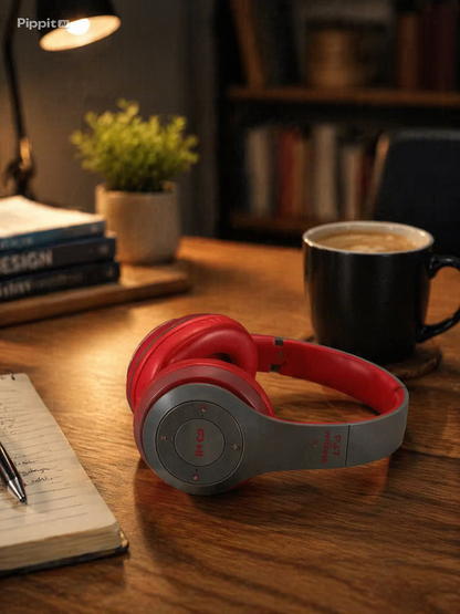 P47 Wireless Bluetooth Headphones with Mic & HiFi Bass